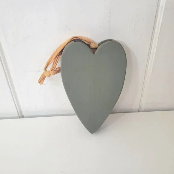 Primitive Wood Hanging Heart Wall Pocket - Picture 4 of 6